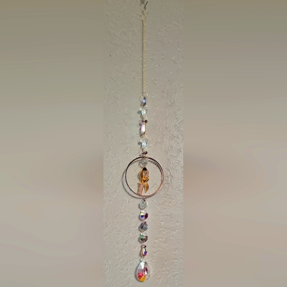 Breast Cancer Awareness Custom Made Suncatcher